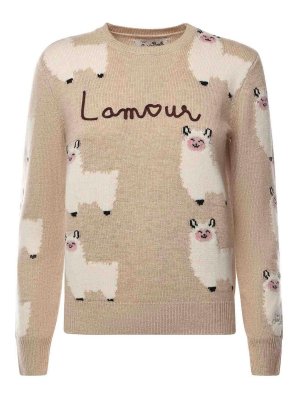 MC2 SAINT BARTH: Suéteres con cuello pico - Suéter Cuello Redondo - Beis