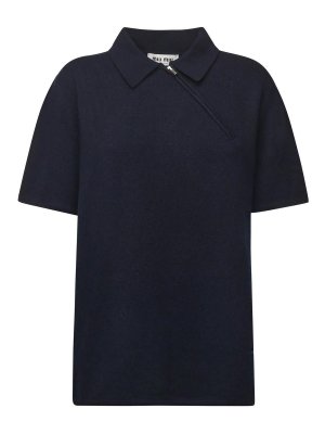 MIU MIU: polo shirts - Cashmere Polo Shirt