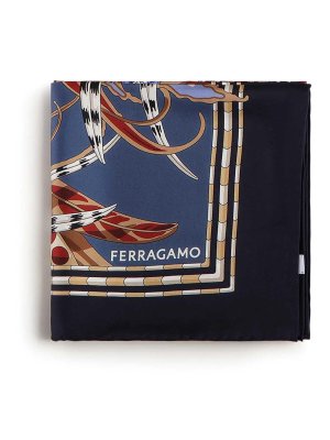 SALVATORE FERRAGAMO: scarves - Printed Silk Scarf
