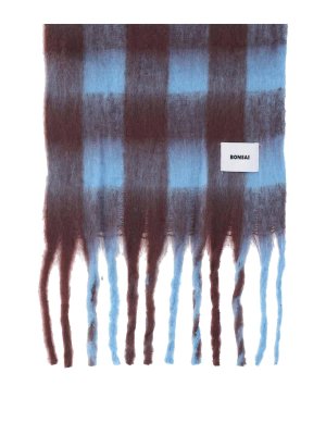 BONSAI: scarves - Check Scarf With Logo