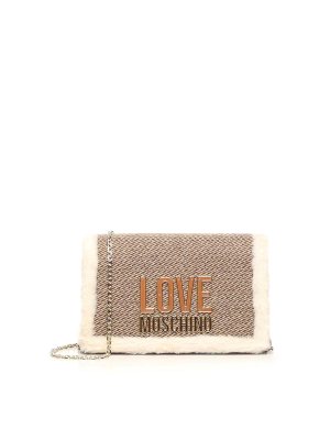 LOVE MOSCHINO: Bolsos de hombro - Bolsa De Hombro - Marrón