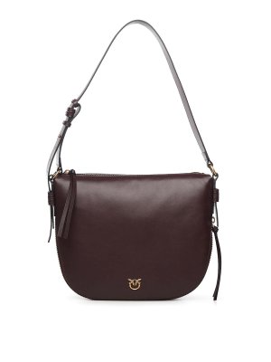 Pinko: borse a spalla - Borsa a tracolla hobo in pelle