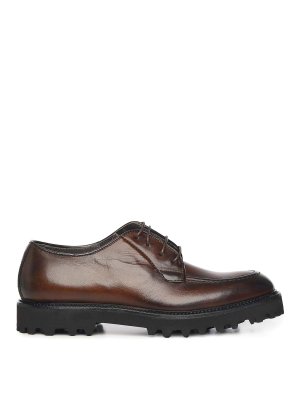 GIULIANO GALIANO: Chaussures à lacets - Chaussures À Lacets - Marron