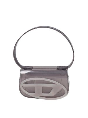 DIESEL: shopper - Borsa A Mano 1Dr In Tpu Colore Grigio