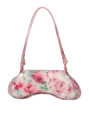 DIESEL: borse a spalla - Borsa Play In Pu Stampato Lucido