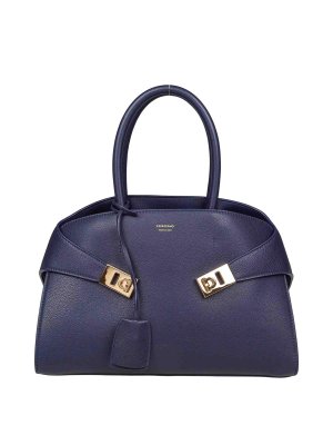 SALVATORE FERRAGAMO: Handtaschen - Shopper - Blau