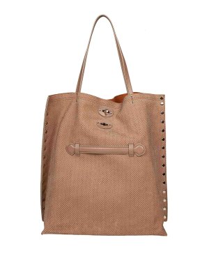 ZANELLATO: Sacs à main - Sac Cabas - Beige
