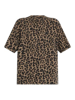 ANINE BING: t-shirt - T-shirt  Avi leopardata