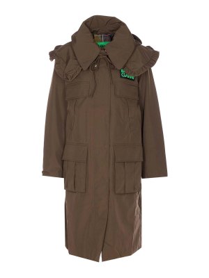 BARBOUR: parka - Parka Oliva Scuro