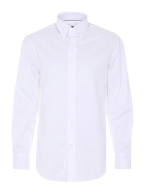 BRUNELLO CUCINELLI: shirts - White Shirt With Frontal Buttons Closure