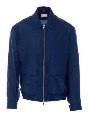BRUNELLO CUCINELLI: カジュアルジャケット - カジュアルジャケット - ブルー