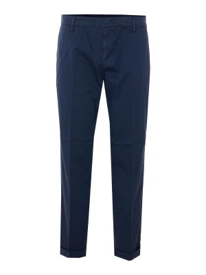 DONDUP: casual trousers - Blue Gaubert Relax Pants