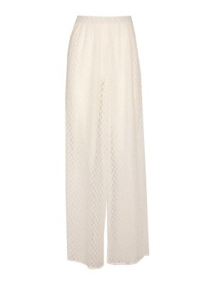 MISSONI: pantaloni casual - Pantaloni  in Viscosa Bianca