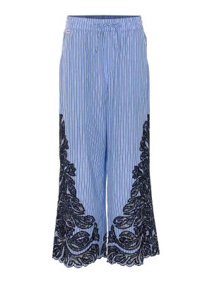 SEA NEW YORK: flared jeans - Light Blue Maella Stripe Pants