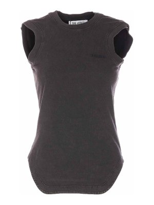 The Attico: Tops y camisetas sin mangas - Top - Negro