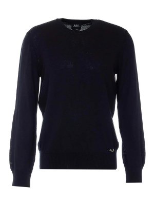 A.P.C.: maglia collo rotondo - Maglione con logo