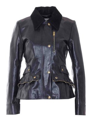 ALEXANDER MCQUEEN: leather jacket - Kickback Leather Jacket