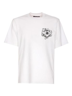 AMIRI: t-shirts - White Hollywood T-Shirt