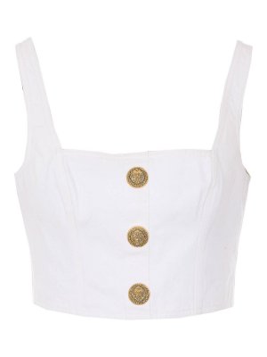 Balmain: Tops & Débardeurs - Top - Blanc