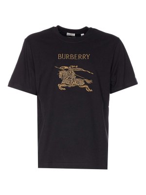 BURBERRY: t-shirts - Black T-Shirt