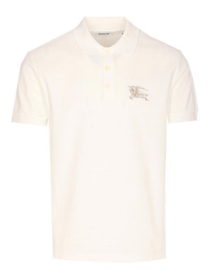BURBERRY: polo shirts - White Polo