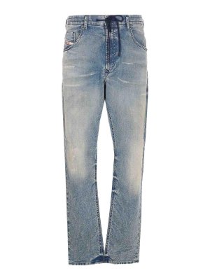 DIESEL: jeans dritti, a sigaretta - Jeans 2023D-Krooley blu