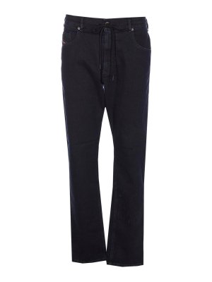 DIESEL: straight leg jeans - Blue 2023D-Krooley Jeans