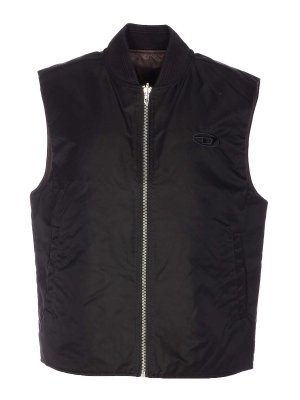 DIESEL: casual jackets - Black Reversible W-Type Jacket