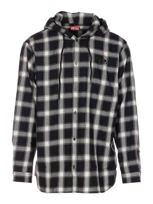 DIESEL: shirts - Check S-Ix-Ajfi Check Shirt