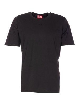 DIESEL: t-shirt - T-shirt nera T-Adjust-V6