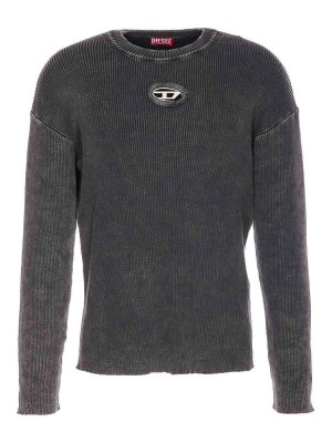DIESEL: maglia collo rotondo - Maglione grigio K-Darren-D