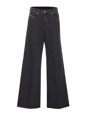 DIESEL: Jeans Rectos - Vaqueros Rectos - Negro