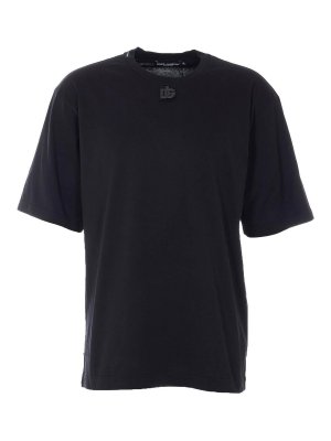 DOLCE & GABBANA: t-shirt - T-shirt con logo applicato
