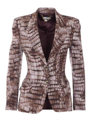 ELISABETTA FRANCHI: Chaquetas casual - Chaqueta Casual - Marrón