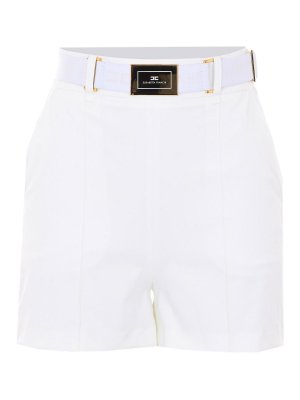 ELISABETTA FRANCHI: トラウザーショーツ - ショートパンツ - 白