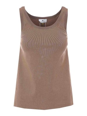 ELISABETTA FRANCHI: トップス＆タンクトップ - トップ/タンクトップ - ブラウン