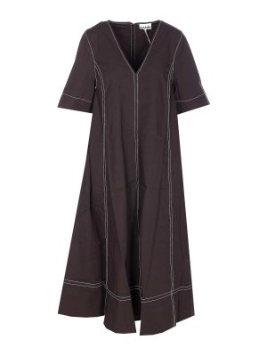 GANNI: Kurze Kleider - Kurzes Kleid - Schwarz