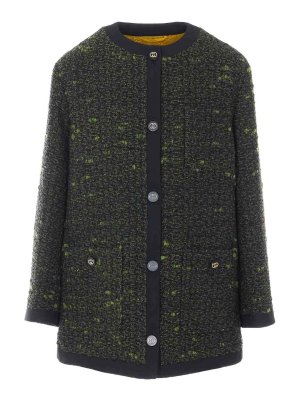 GUCCI: crew necks - Boucle Wool Jacket