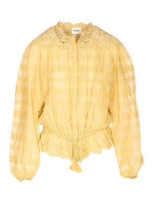 Isabel Marant Etoile: shirts - Light Ochre Polly Shirt