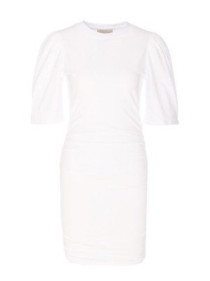 Isabel Marant Etoile: Strickpullover mit Rundhalsausschnitt - Rundhalspullover - Weiß