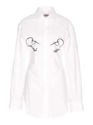 JEAN PAUL GAULTIER: shirts - White Shirt With Frontal Buttons Closure