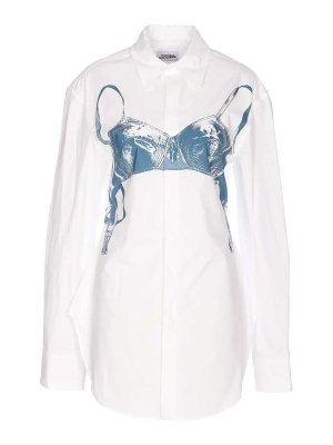JEAN PAUL GAULTIER: shirts - White Shirt With Frontal Buttons Closure