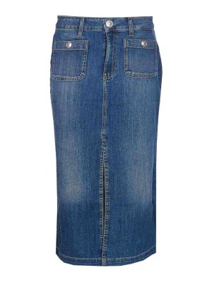 Liu Jo: Faldas media pierna y semilargas - Falda Semilarga - Azul