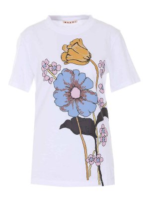 Marni: t-shirt - T-shirt  bianca