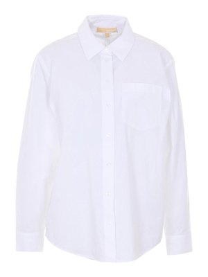Michael Michael Kors: shirts - White Shirt With Frontal Buttons Closure