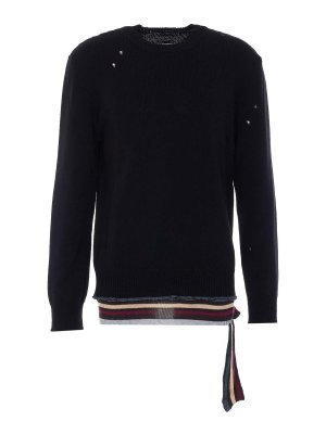 MM6 MAISON MARGIELA: crew necks - Cotton Sweater