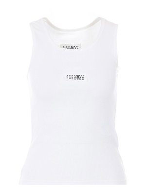 MM6 MAISON MARGIELA: Top e canotte - Canotta bianca