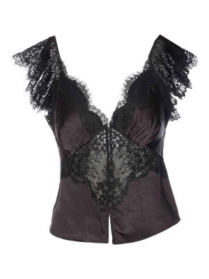 Self Portrait: Tops und Tank Tops - Top - Schwarz