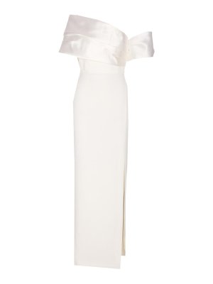 SOLACE LONDON: Vestidos largos - Vestido Largo - Blanco