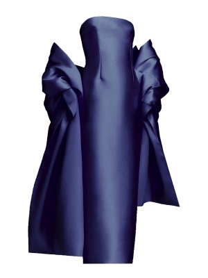 SOLACE LONDON: Vestidos largos - Vestido Largo - Azul